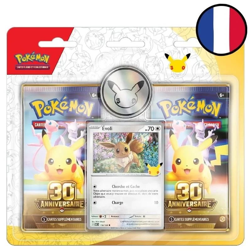 Pokémon - 30e anniversaire - Blister Duo Pack Évoli