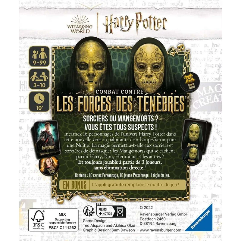 Loup Garou Pour Une Nuit Edition Harry Potter (Combat contre Les Forces Des Ténèbres)