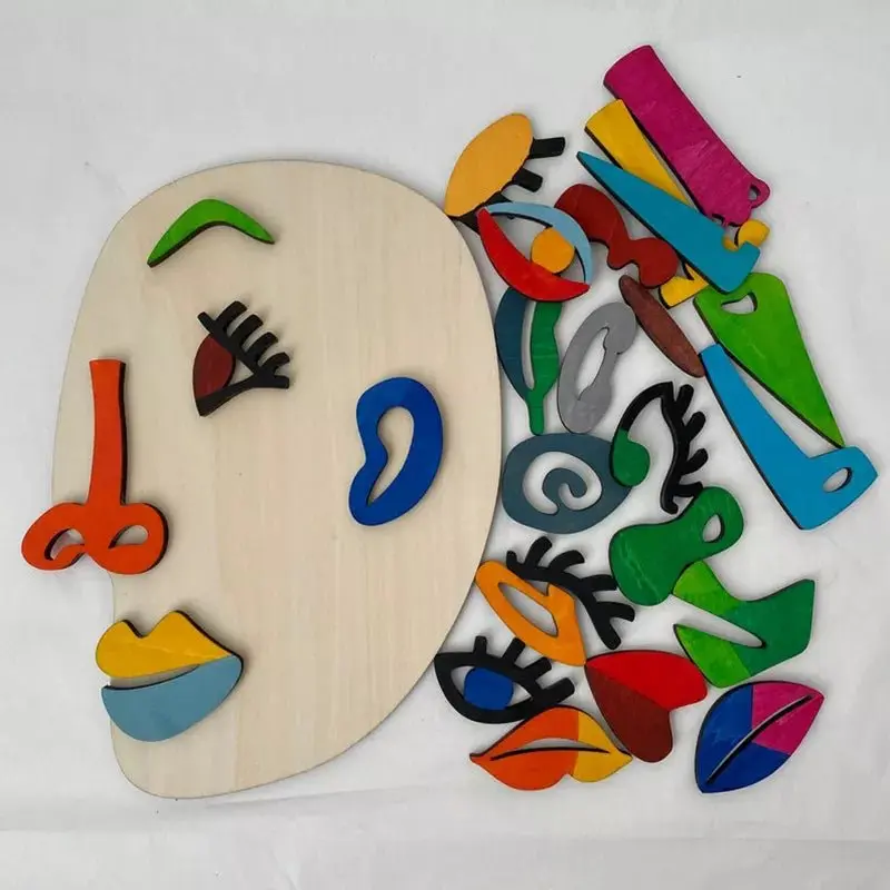 Puzzle visage artistique pour enfants