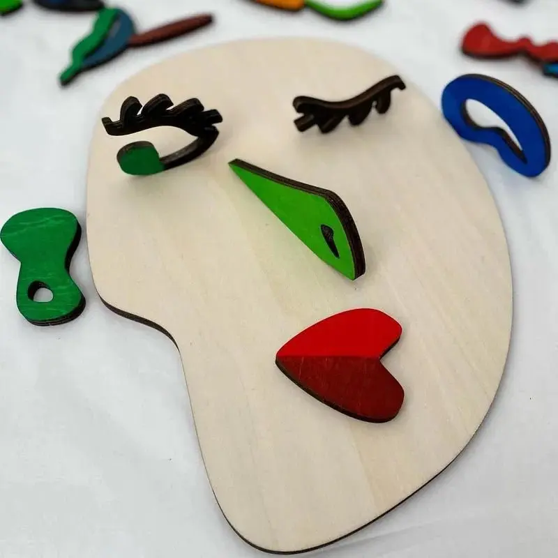 Puzzle visage artistique pour enfants