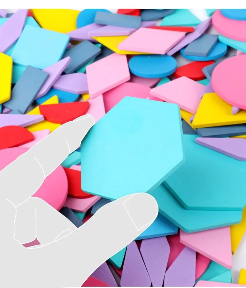 Set Puzzle Tangram 180 Pièces