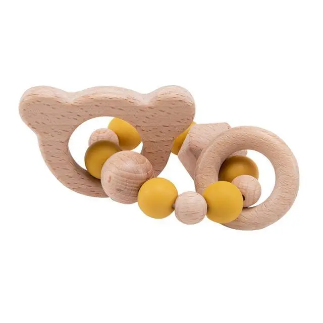 Hochet en Bois Ourson