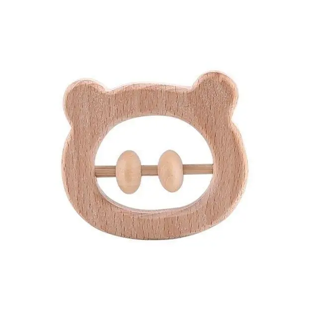 Hochet en Bois Ours
