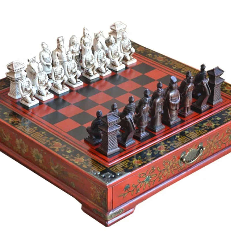 Ensemble jeu d'échecs / Coffret chinois
