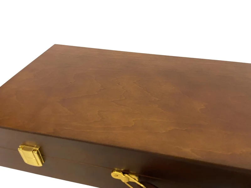 Mallette de 500 jetons - Bois avec racks - Sunshine - 14,5 gr
