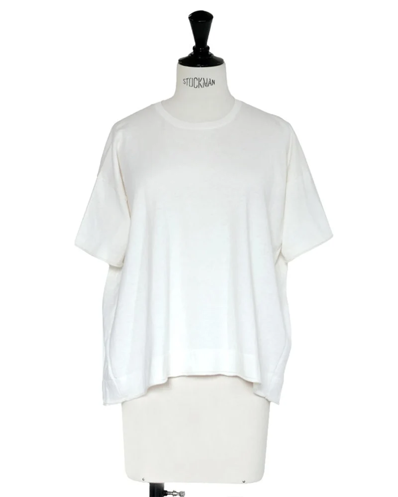 Ct Plage - Pull Col Rond Manches Mi-Longues - Blanc