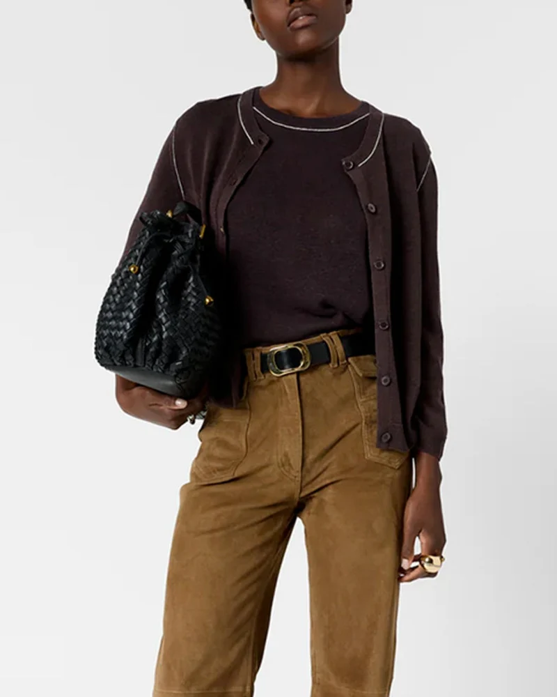 Gerard Darel - Gilet Lorys - Marron
