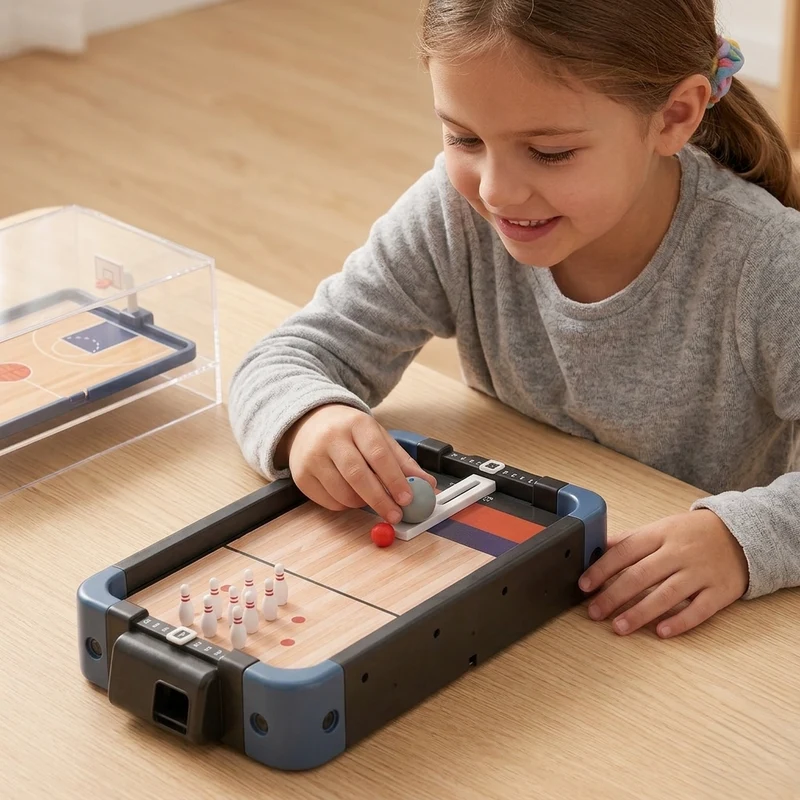 OmniTable: Table de Jeux Multi-Activités 5-en-1 : Compacte et Robuste.