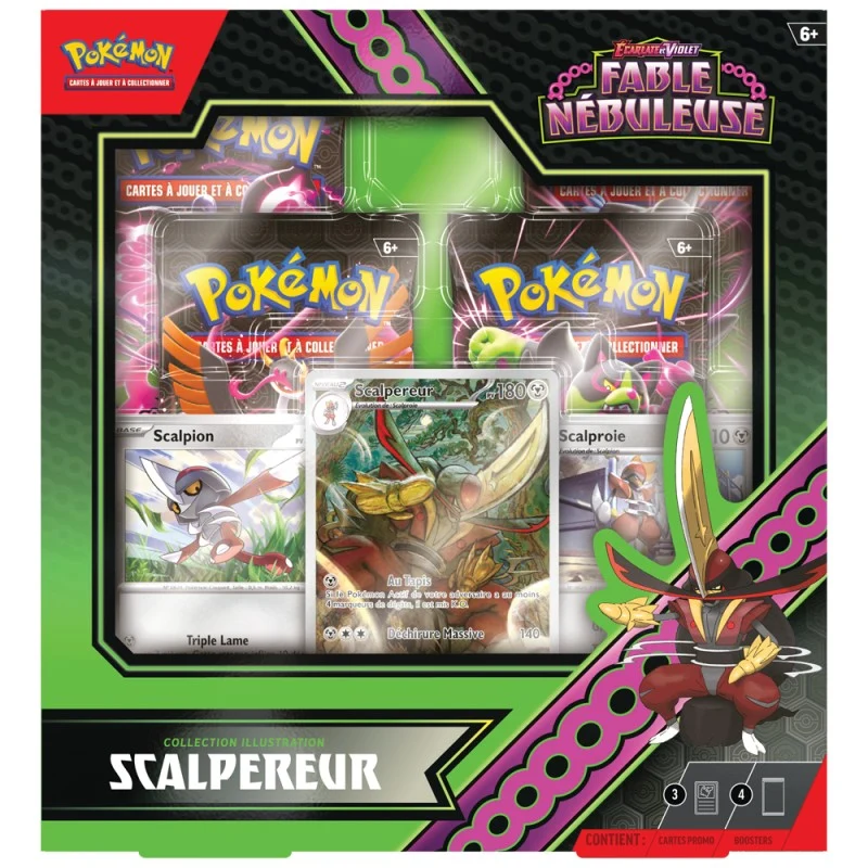Pokémon Fable nébuleuse coffret collection illustration Scalpereur