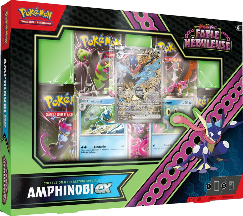 Pokémon Fable nébuleuse coffret collection illustration spécial amphinobi ex