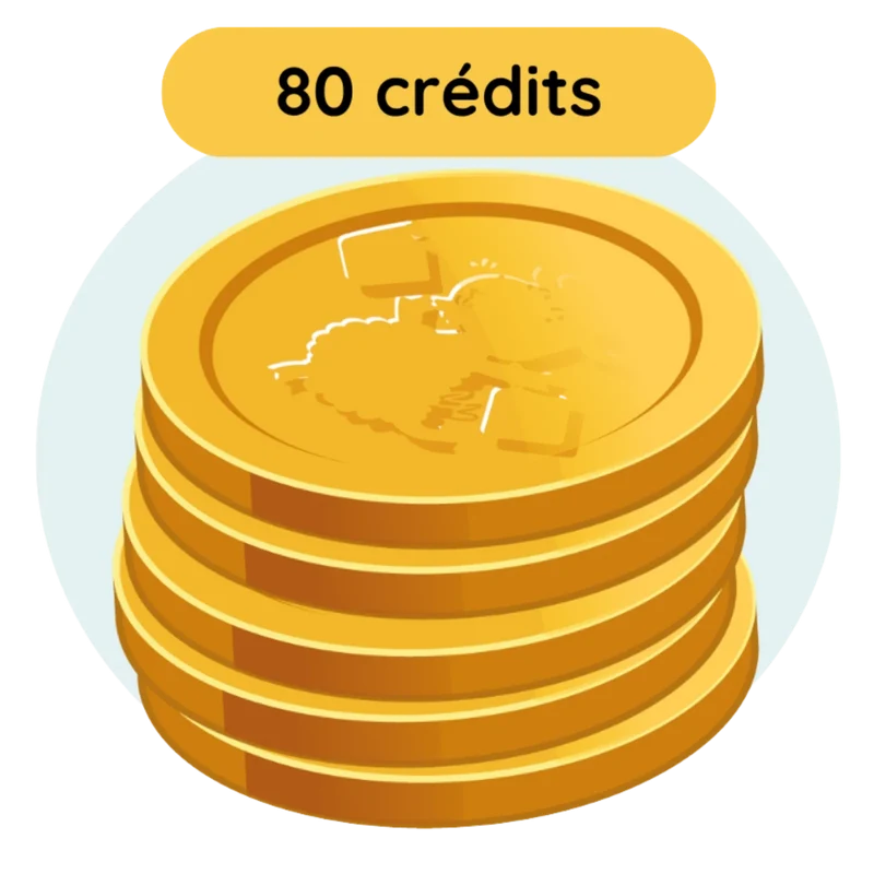 80 crédits Bookinou