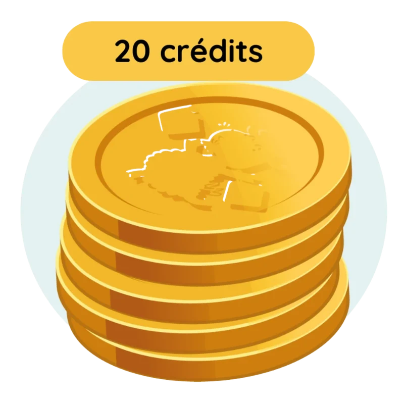 20 crédits Bookinou