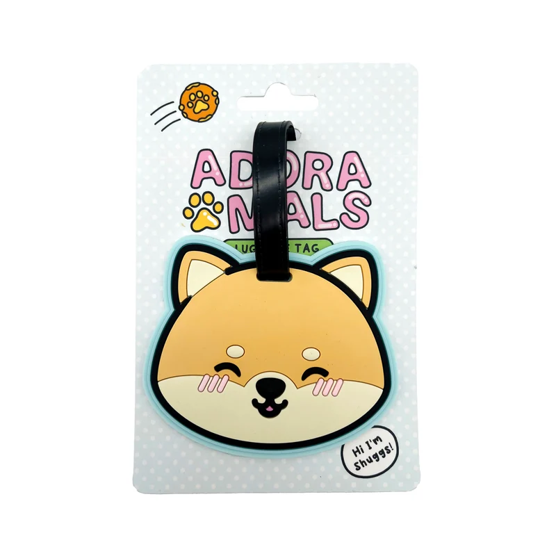 Étiquette à bagage Shiba Inu