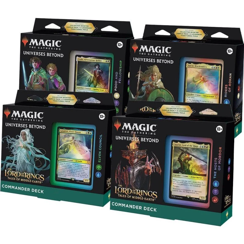 Magic Le Seigneur des Anneaux - Lot 4 Decks Commander - EN - JCC