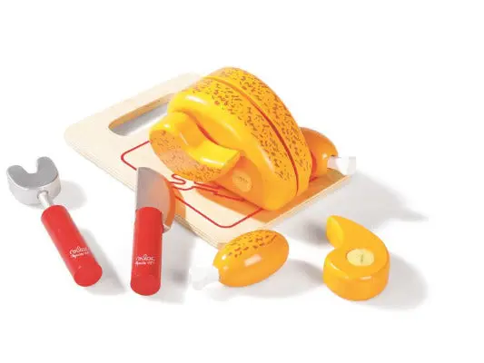 Le poulet rôti à découper, jouet en bois pour enfant