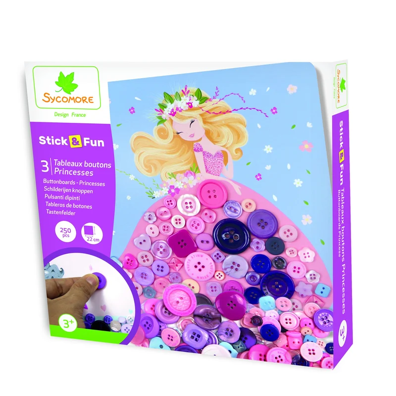 Stick'n fun boutons princesses