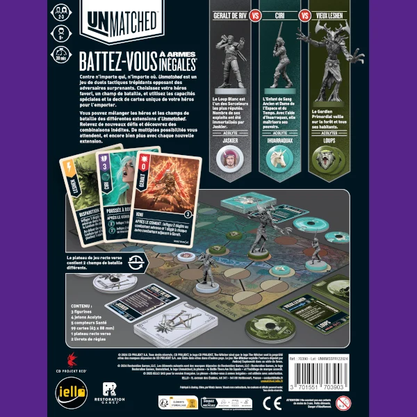 Unmatched: The Witcher - D'argent & D'Acier