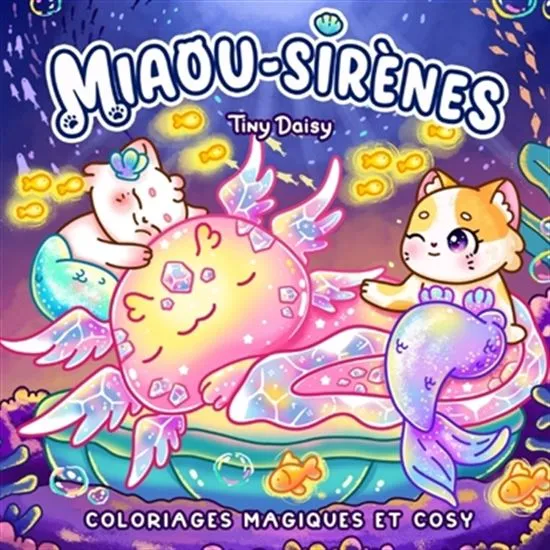 Miaou-sirènes - coloriages magiques et cosy