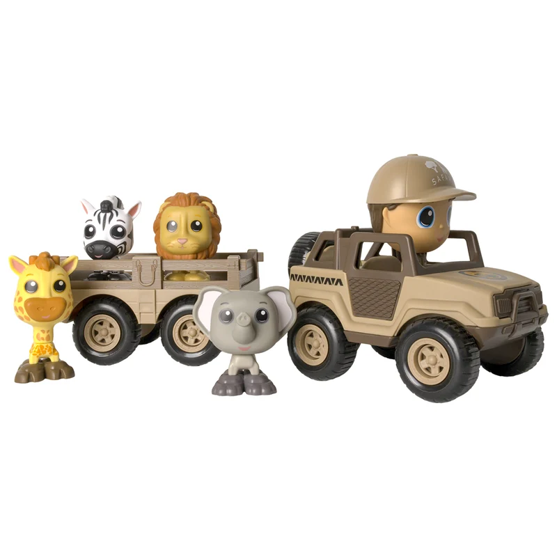 Jeep Safari avec animaux et figurine