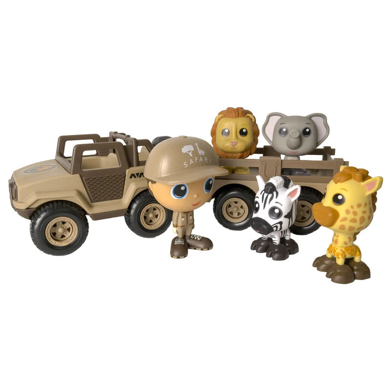 Jeep Safari avec animaux et figurine