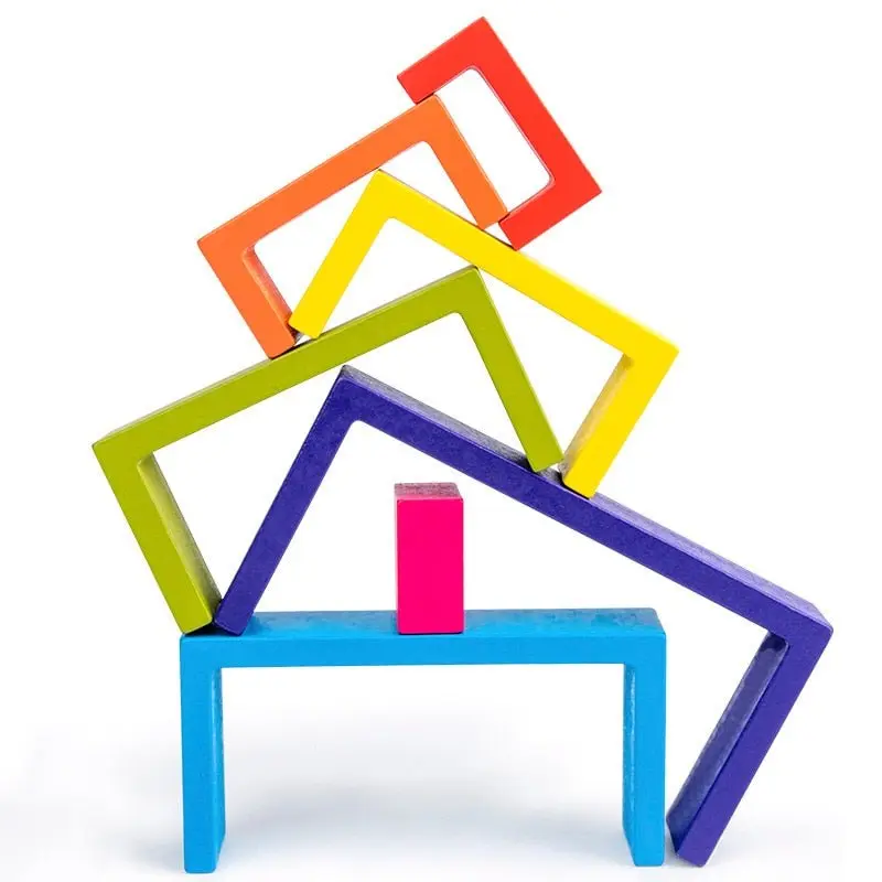 Petits Arc-En-Ciel Pastel En Bois