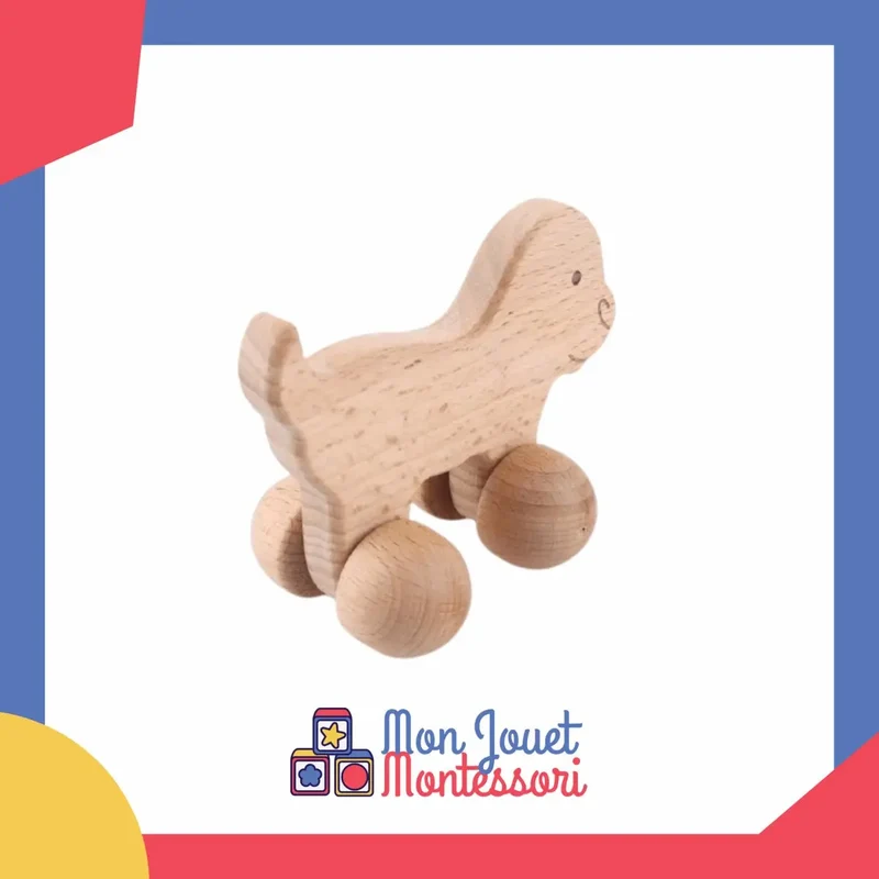 Hochet en Bois Chien