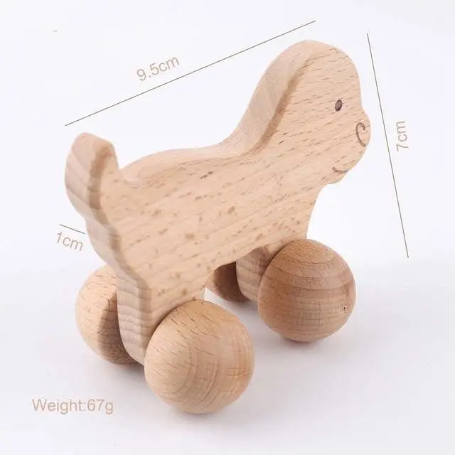 Hochet en Bois Chien