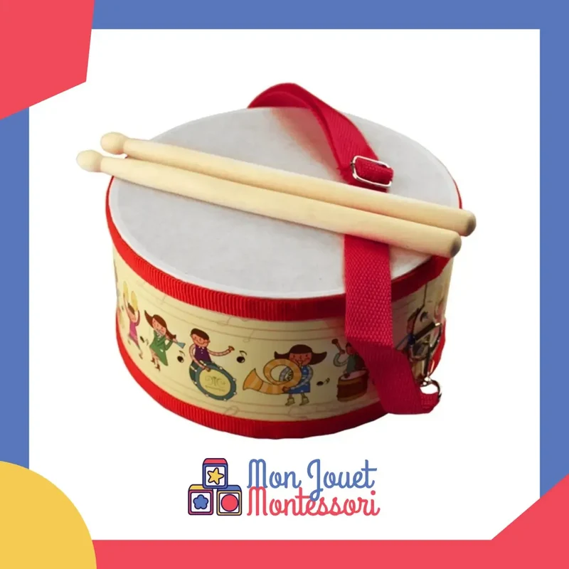 Tambour en bois pour Bébé