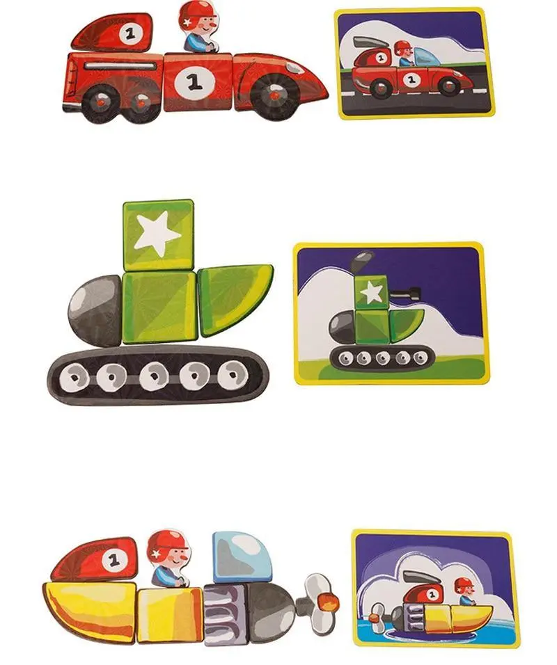 Puzzle Magnétique - Moyens de Transport