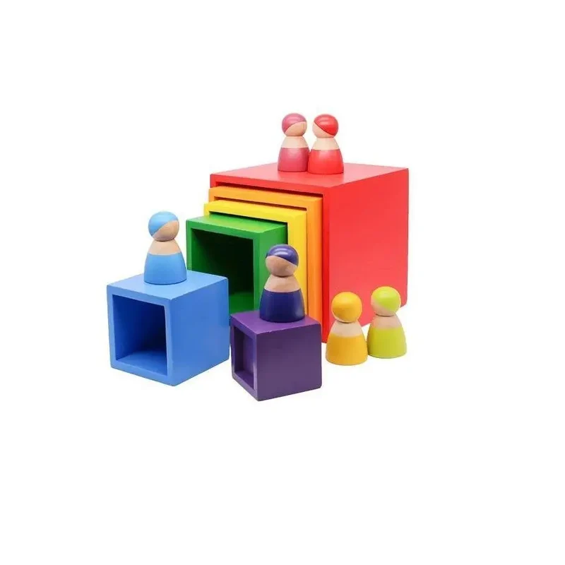 Cube à Empiler en Bois