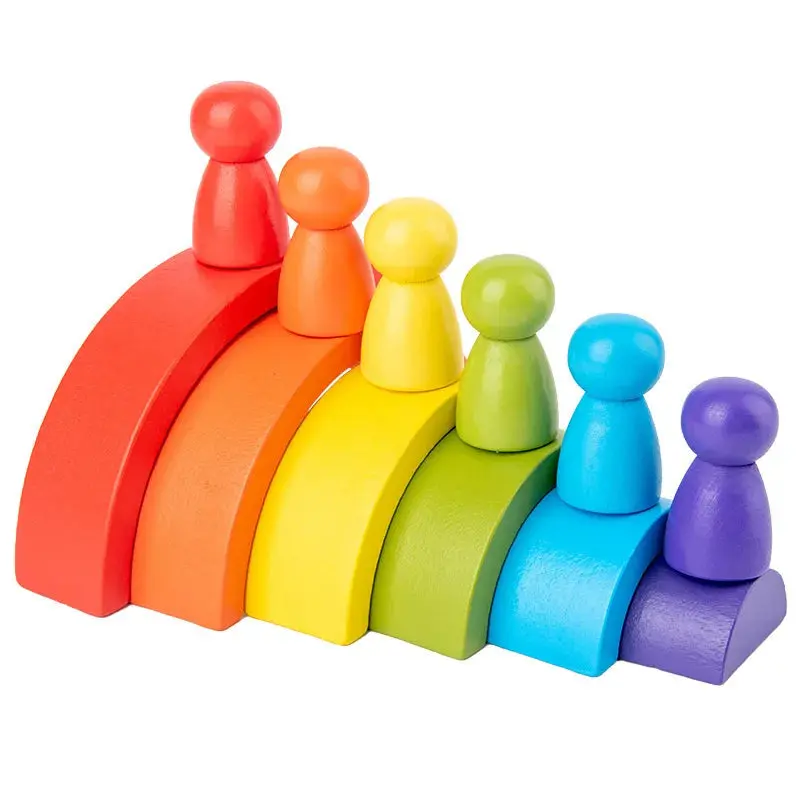 Arc-en-ciel en Bois pour enfants