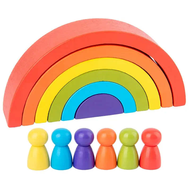 Arc-en-ciel en Bois pour enfants