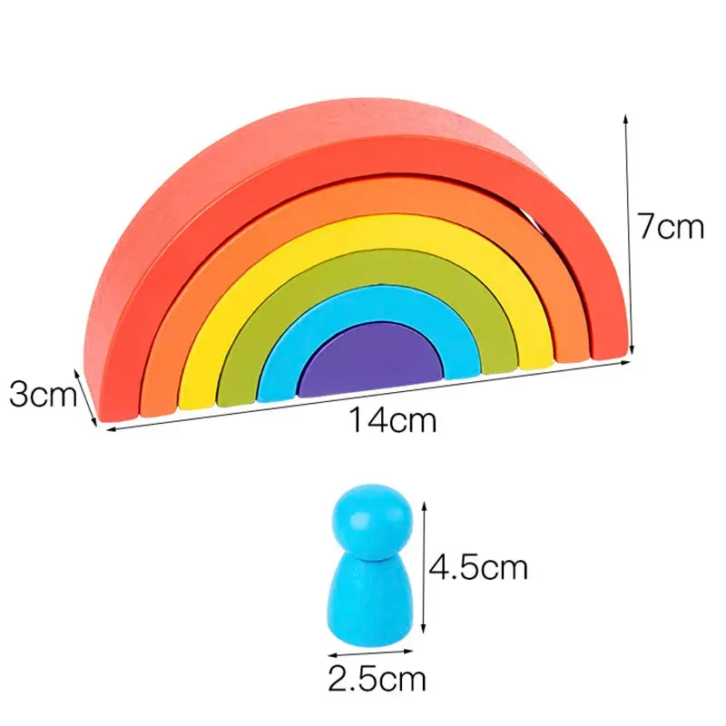 Arc-en-ciel en Bois pour enfants