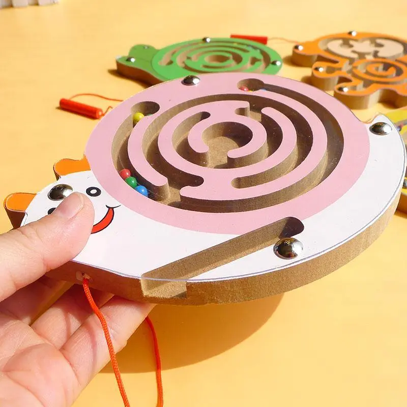 Labyrinthe Animal en Bois – Jeu d'Éveil et de Dextérité
