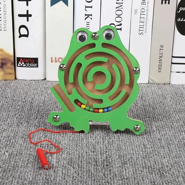 Labyrinthe Animal en Bois – Jeu d'Éveil et de Dextérité