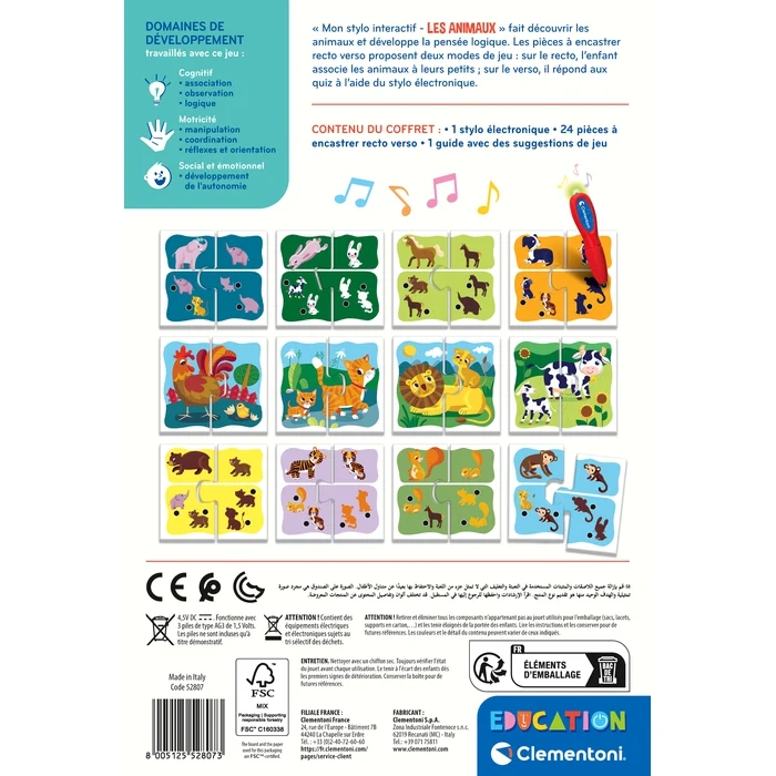 Mon stylo interactif - Les animaux