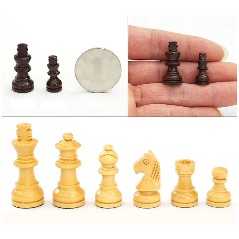 Jeu d'Échecs Rond en bois