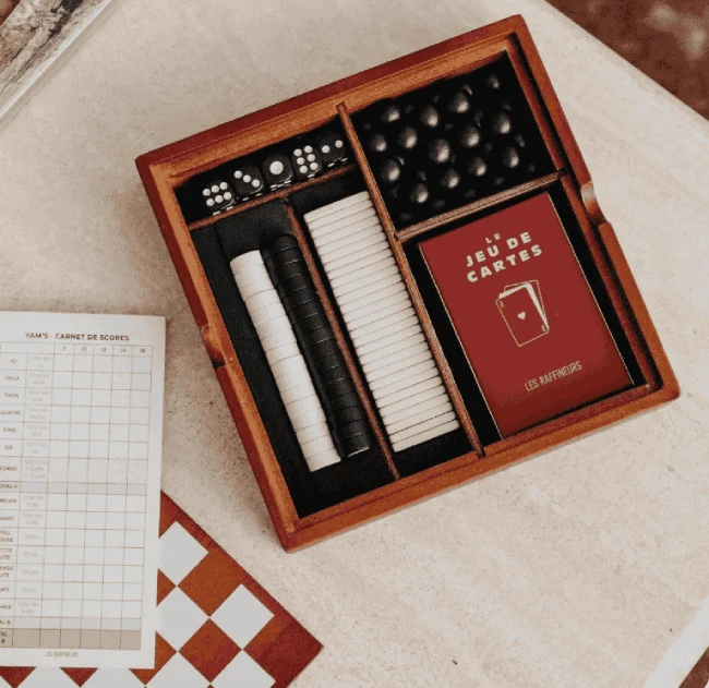 Coffret Multijeux en Bois 6 en 1