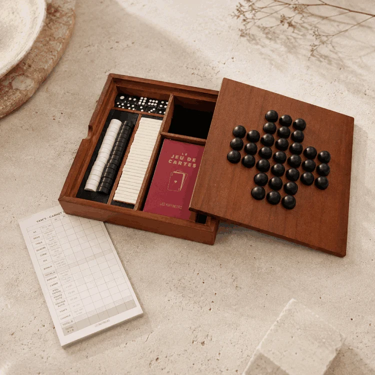 Coffret Multijeux en Bois 6 en 1