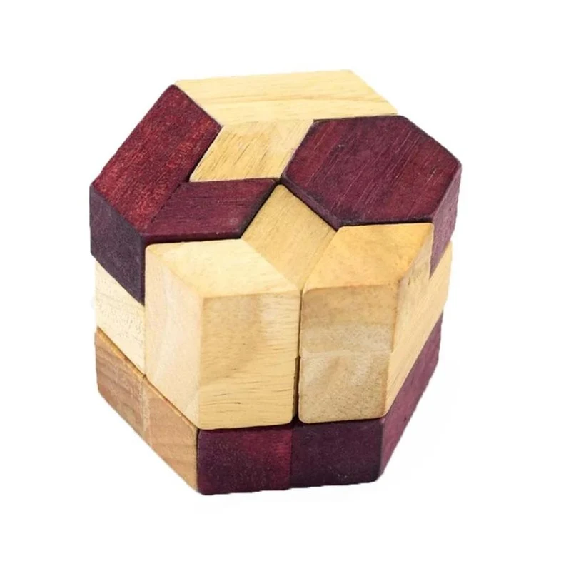 Casse-tête en Bois Hexagone