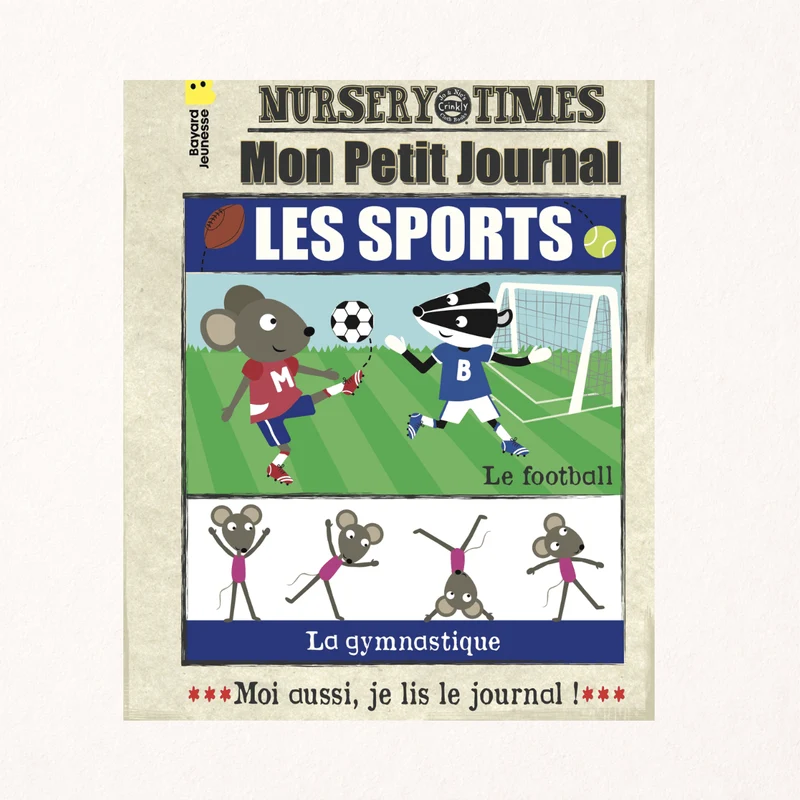 La gazette "Mon journal en tissus Les Sports"