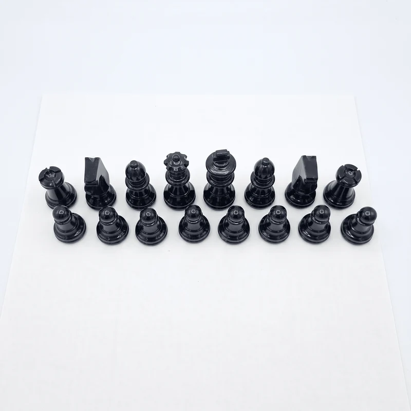 Pièces d'échecs en albâtre - Noir - Scali