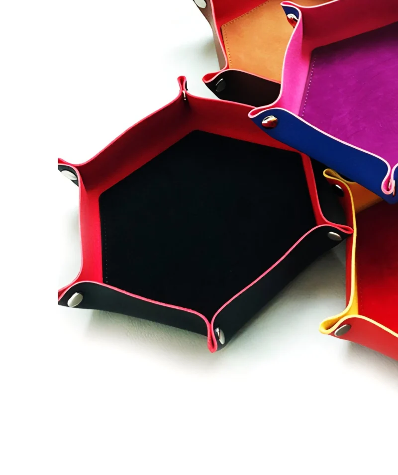 Piste de Dés - souple 18cm - rouge et noir