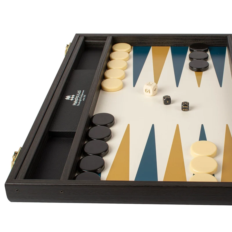 Backgammon Manopoulos bois et cuir - Compétition - Grand Prix