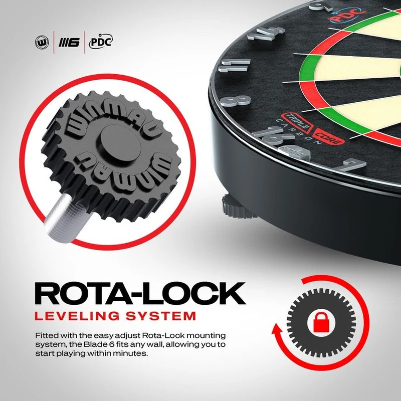 Ensemble Armoire de fléchettes Winau - Blade 6 triple Core PDC