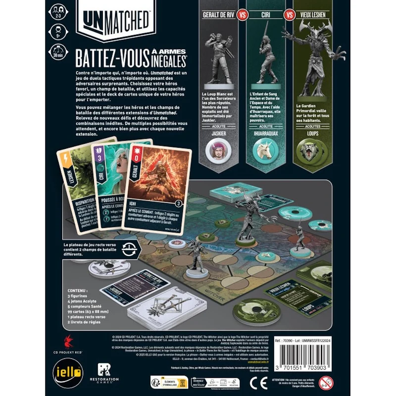 Unmatched : The Witcher : d'Argent et d'Acier