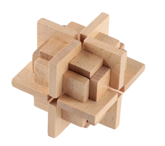 Casse-tête en Bois Double Nœud