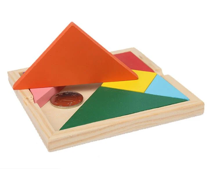 Casse-tête en Bois Tangram Carré
