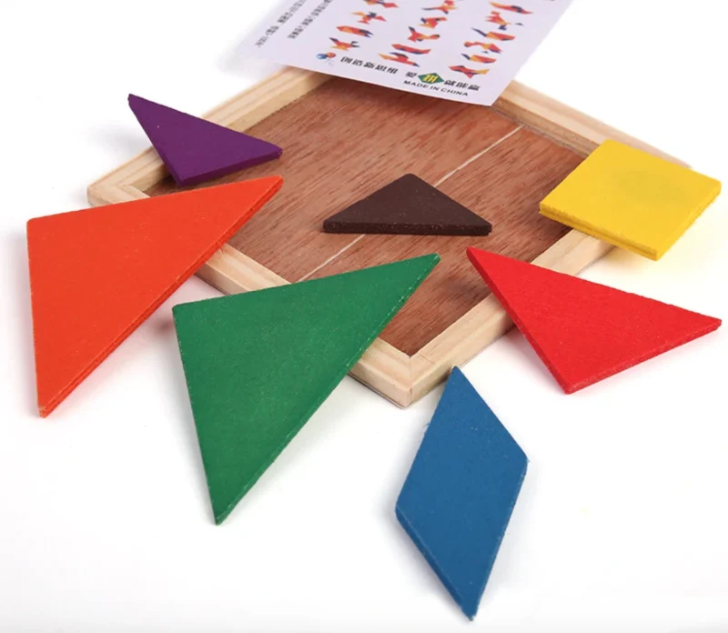 Casse-tête en Bois Tangram Carré