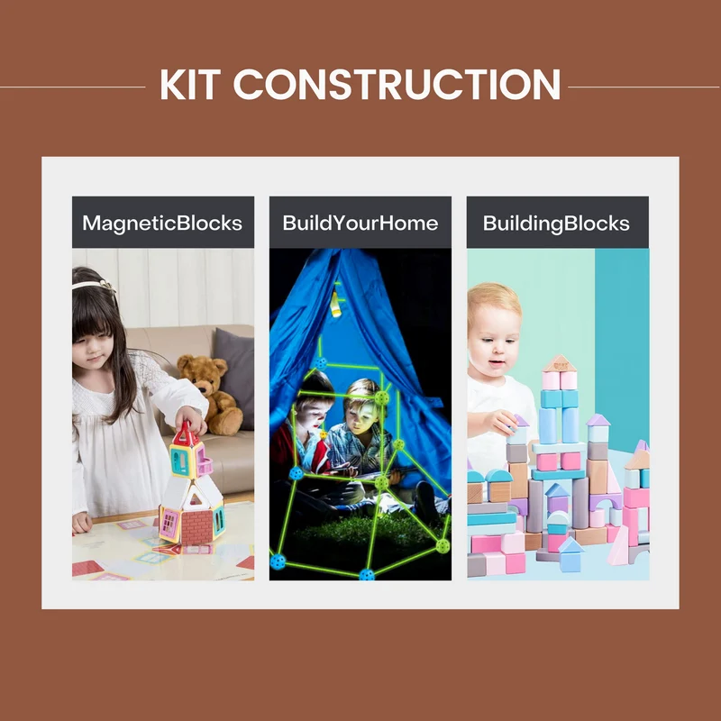 Kit Construction : MagneticBlocks + BuildYourHome + BuildingBlocks